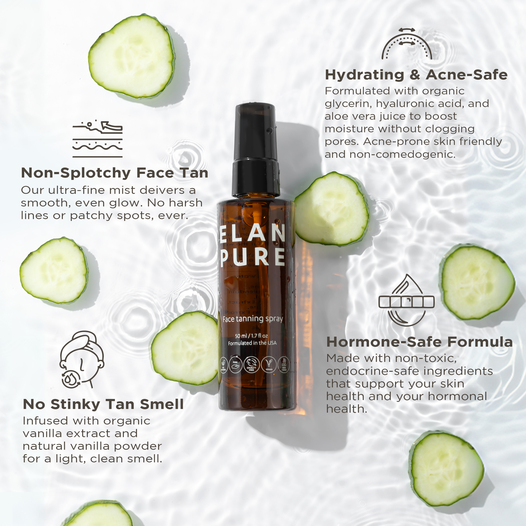 Elan Pure Non-Toxic Face Tanning Mist