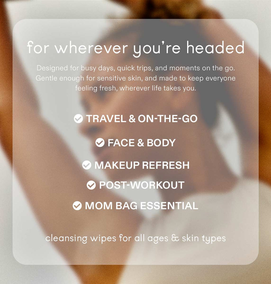 100% Cotton Face and Body Cleansing Wipes