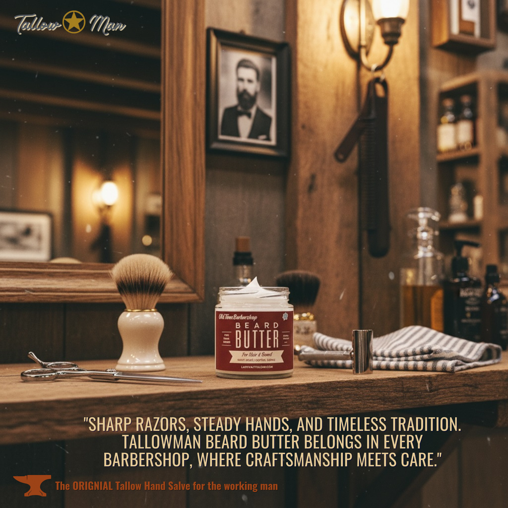 Tallow Man Old Time Barbershop Beard + Body Butter