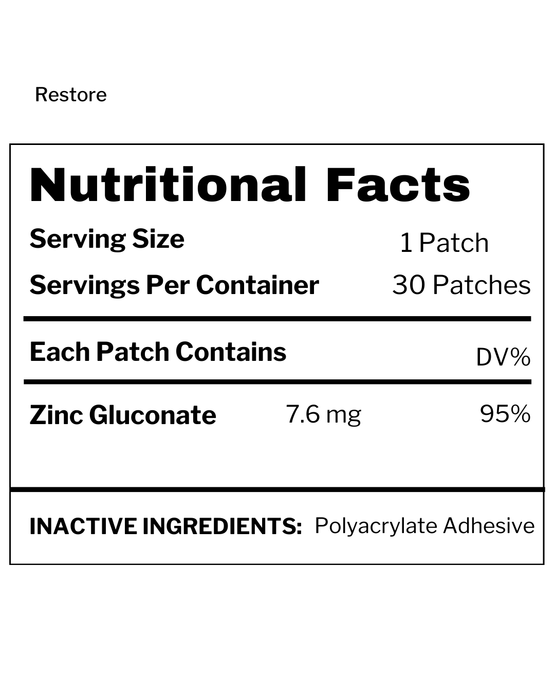 Restore- Vitamin Patch Club