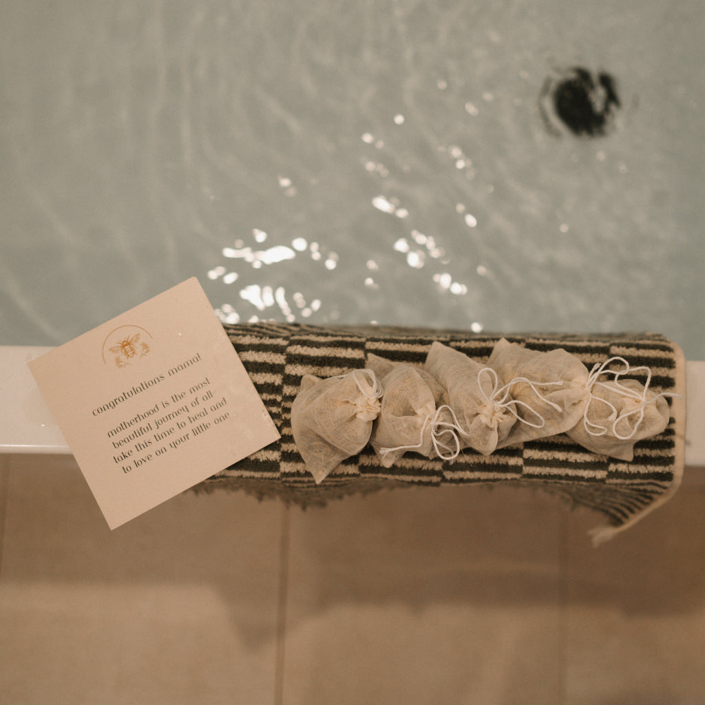 Postpartum herbal sitz bath