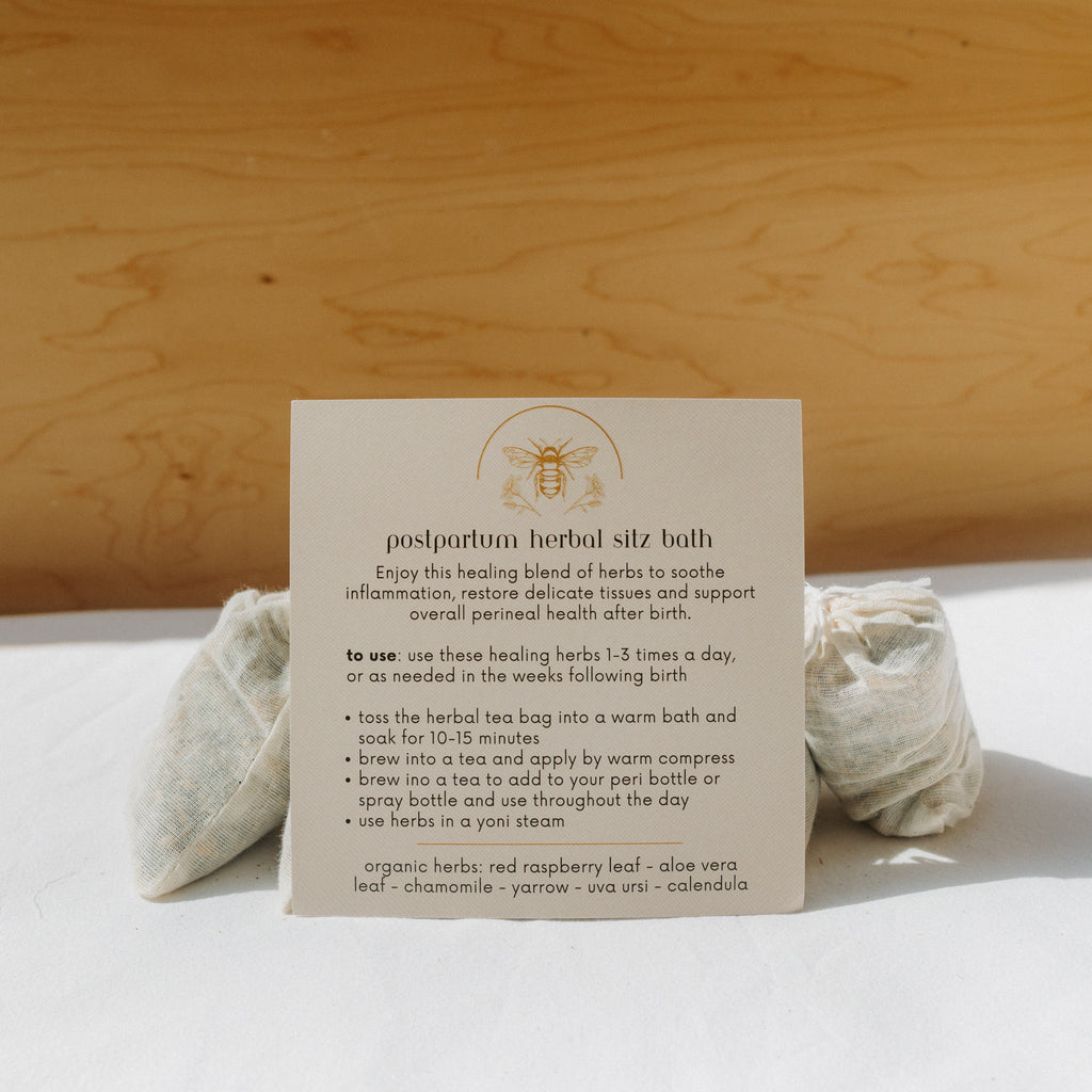 Postpartum herbal sitz bath