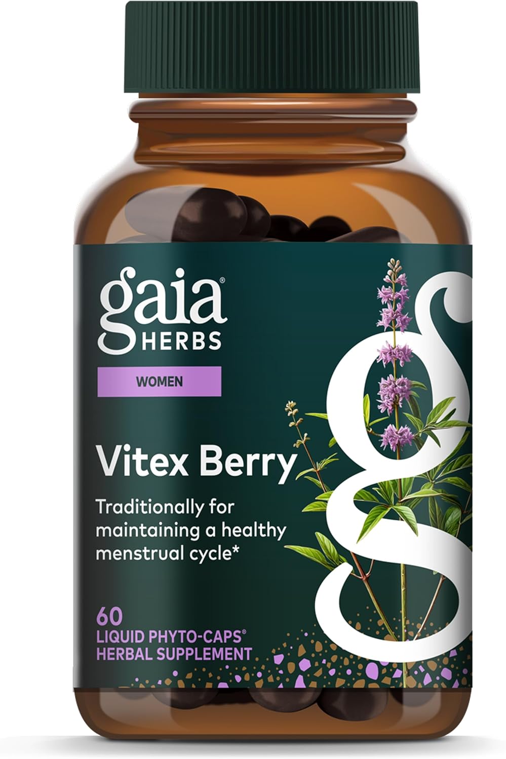 Gaia Herbs Women Vitex Berry Vegan 60 Liquid Phyto-Caps
