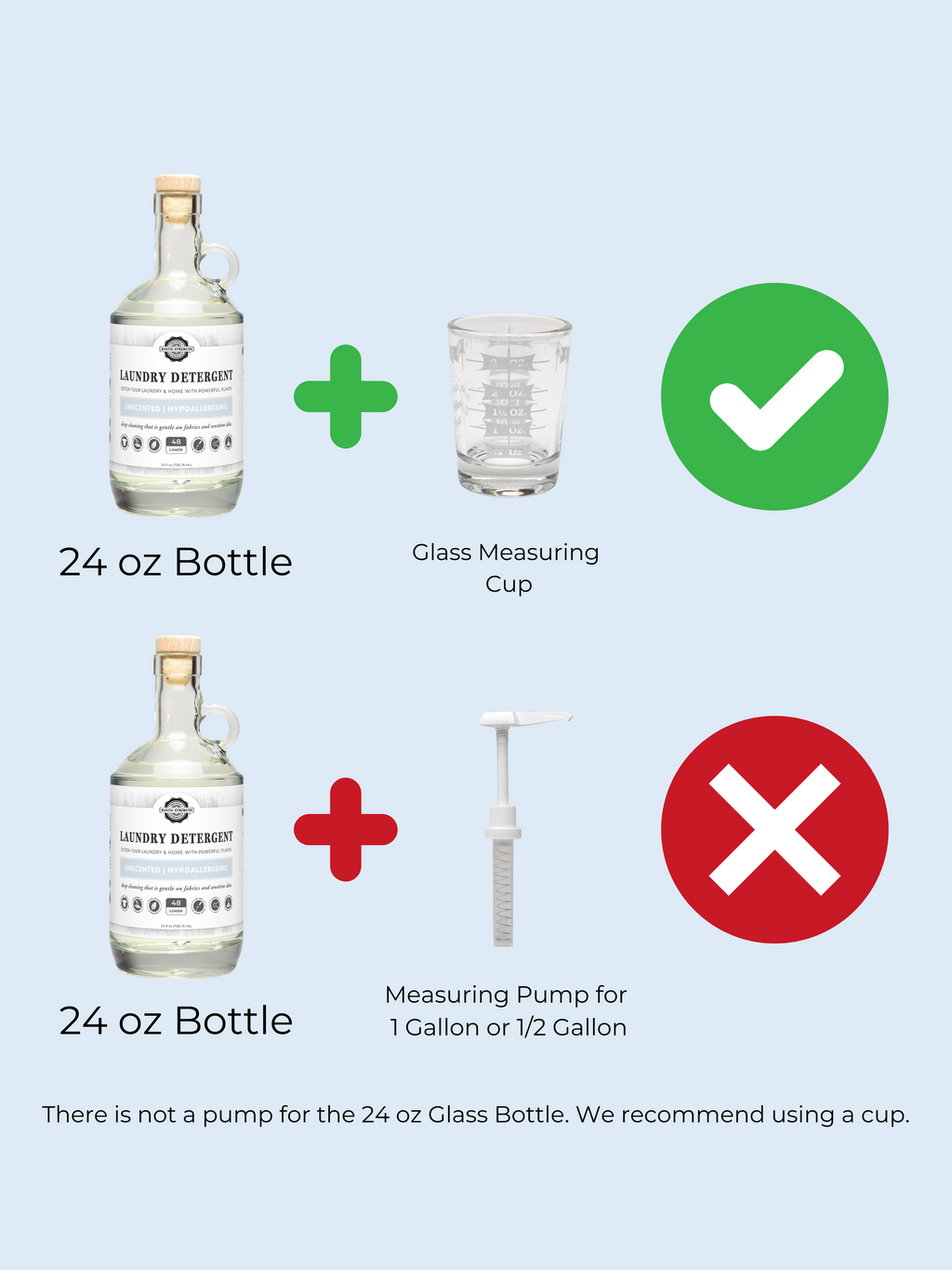 Half Gallon Plastic Jug Measuring Pump