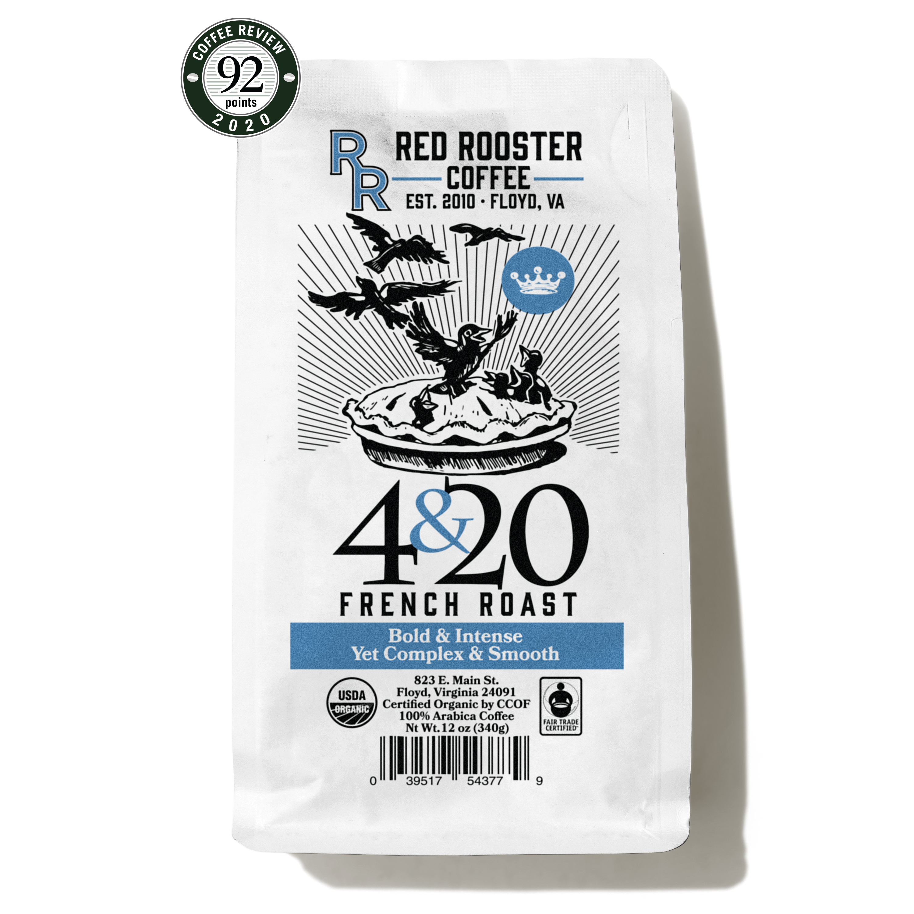 Red Rooster Organic 4&20 French Roast Coffee
