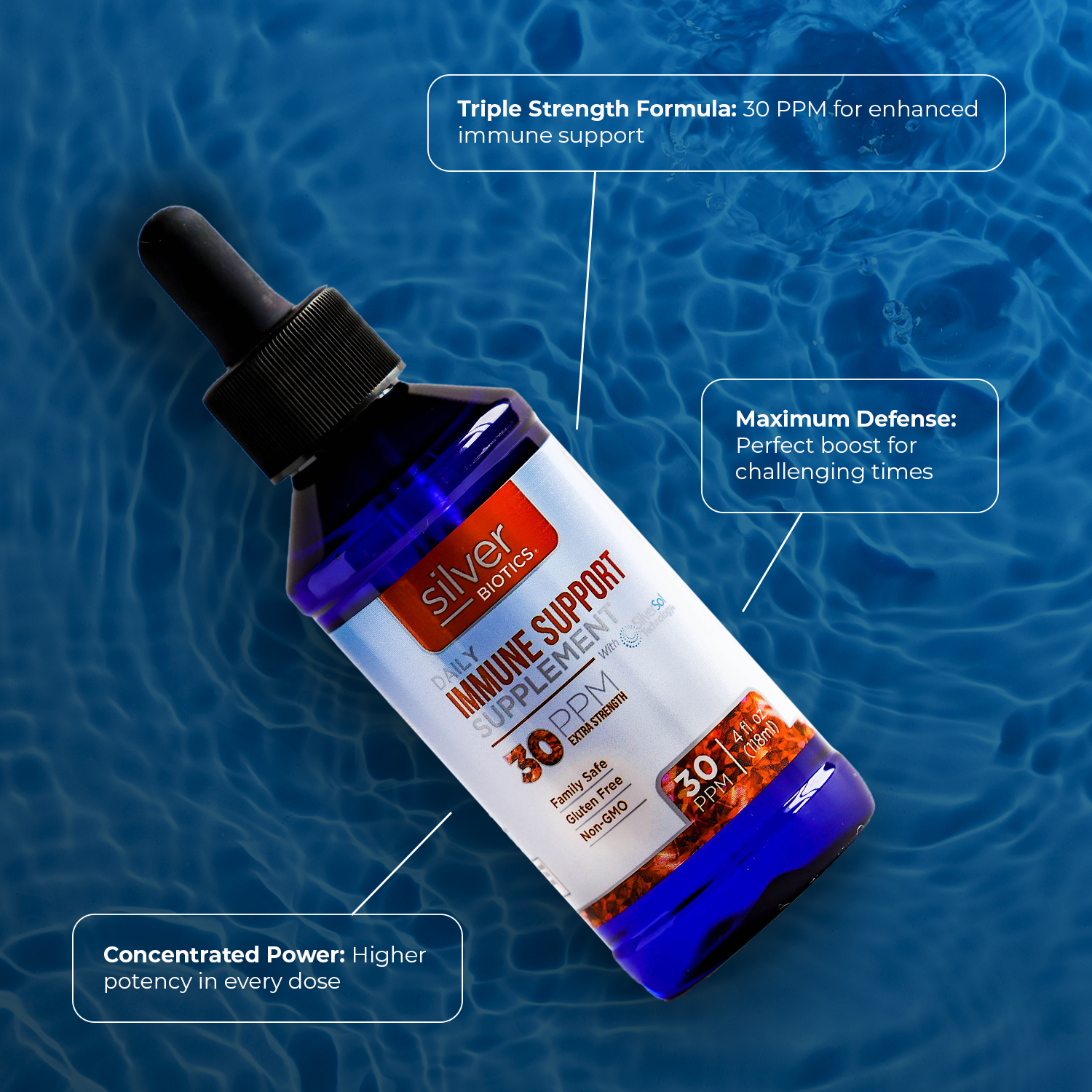 Silver Biotics Immune Support Extra Strength 30ppm