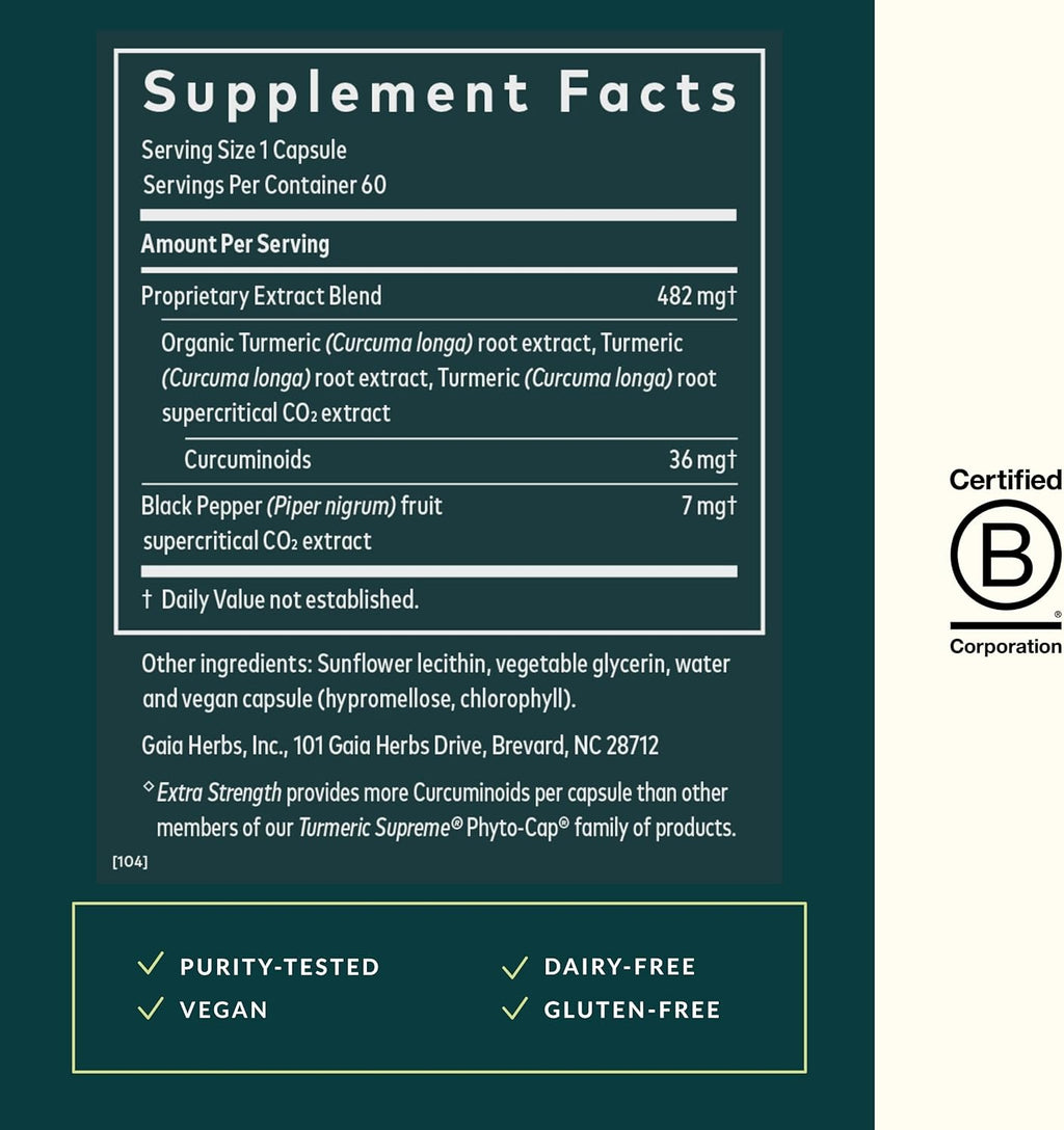 Gaia Herbs Turmeric Supreme Extra Strength