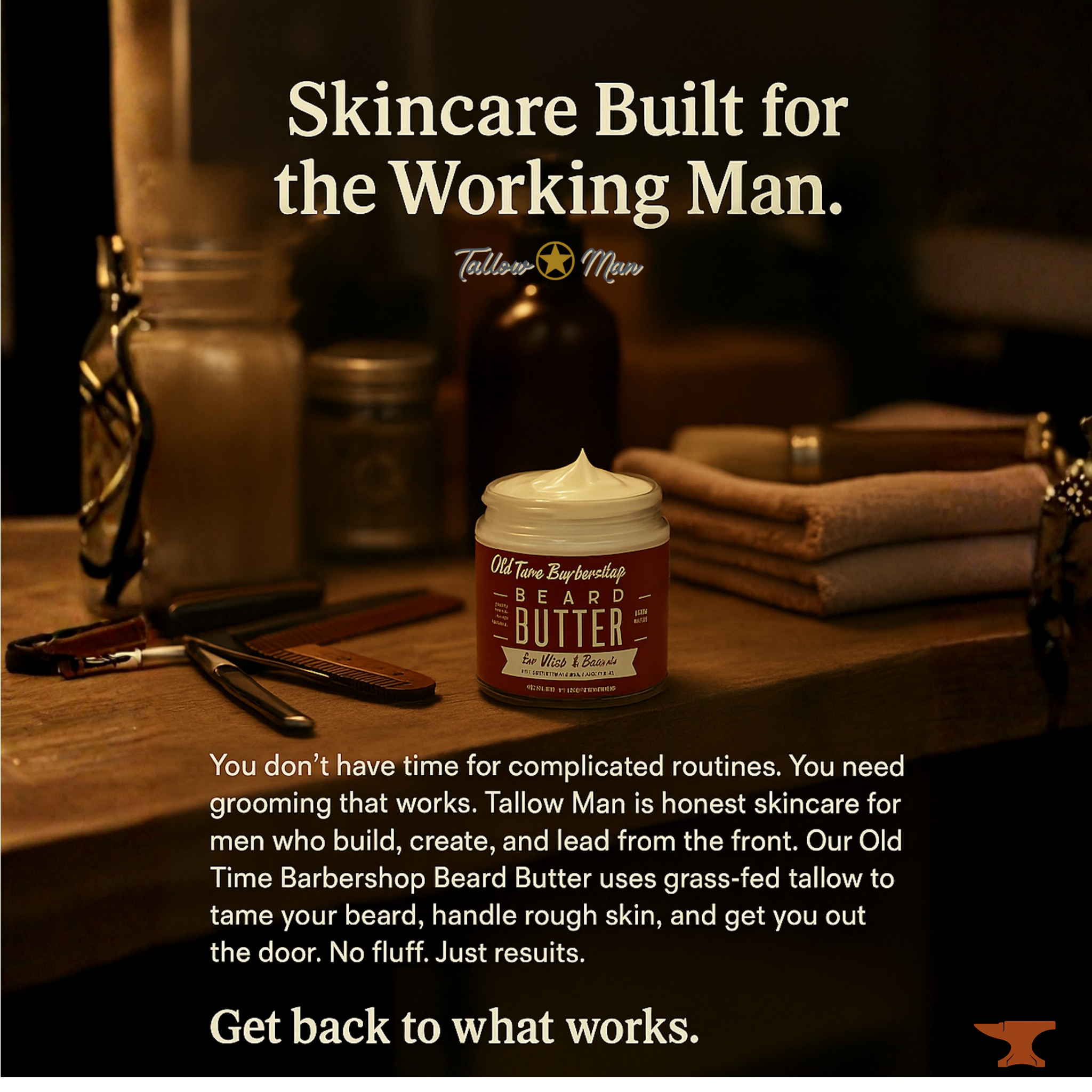 Tallow Man Bay Rum Beard + Body Butter