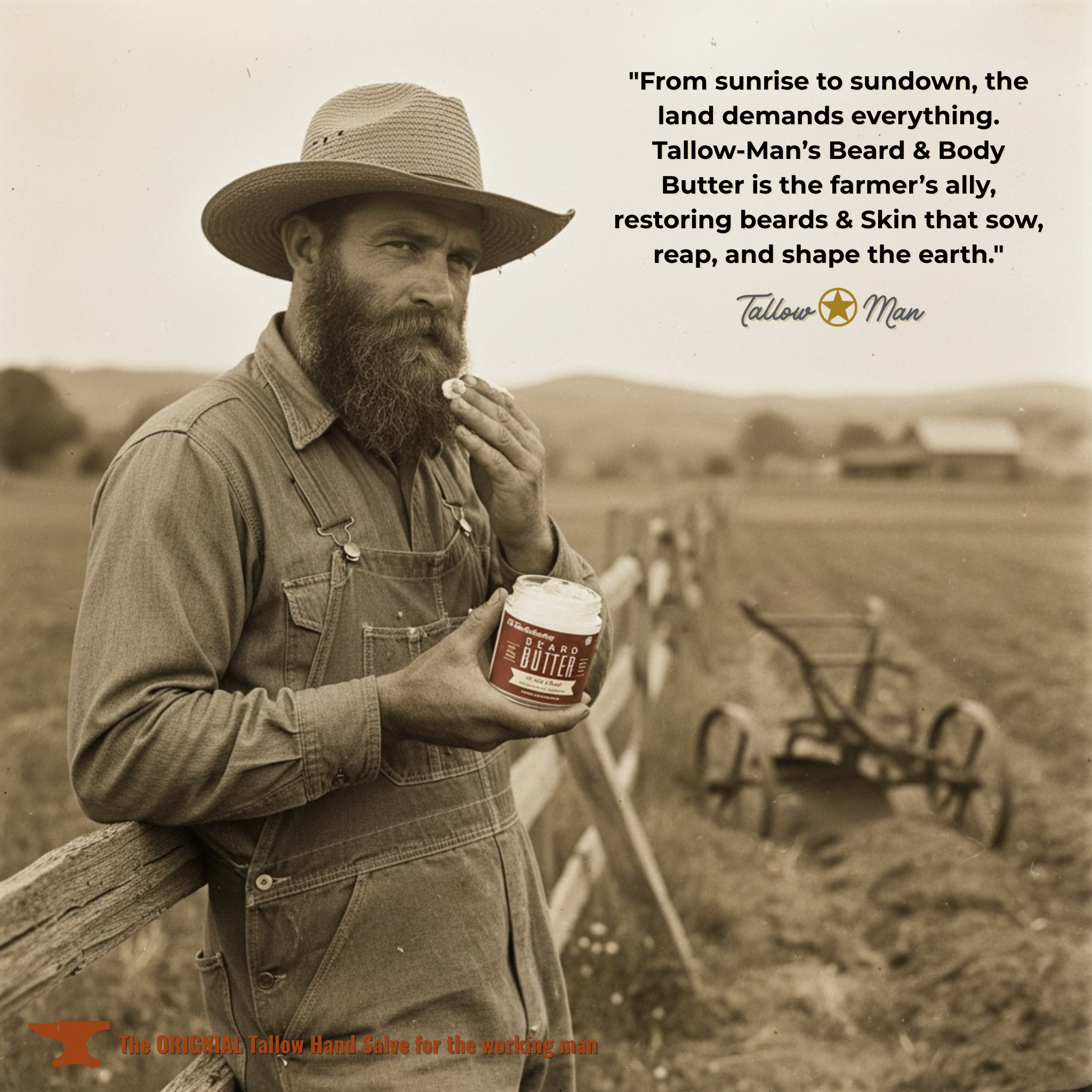 Tallow Man Old Time Barbershop Beard + Body Butter