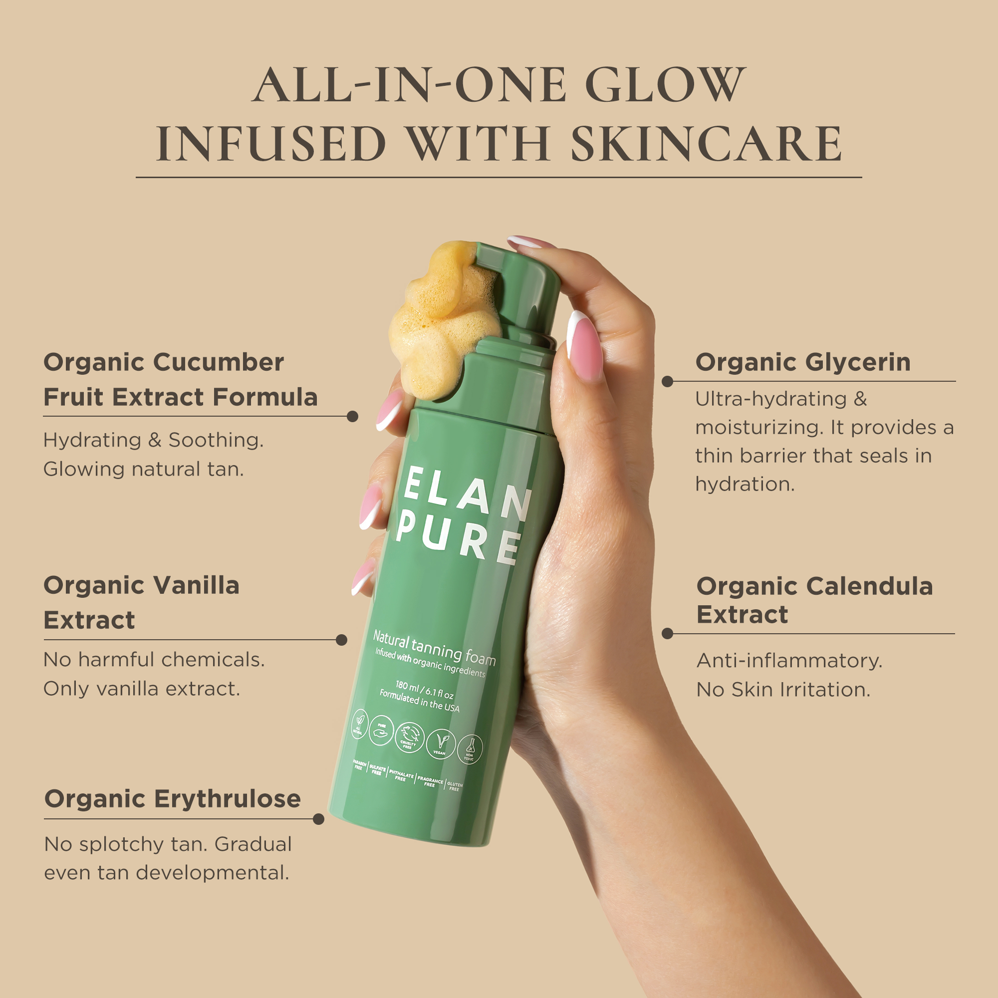 Elan Pure Non-Toxic Self-Tanner