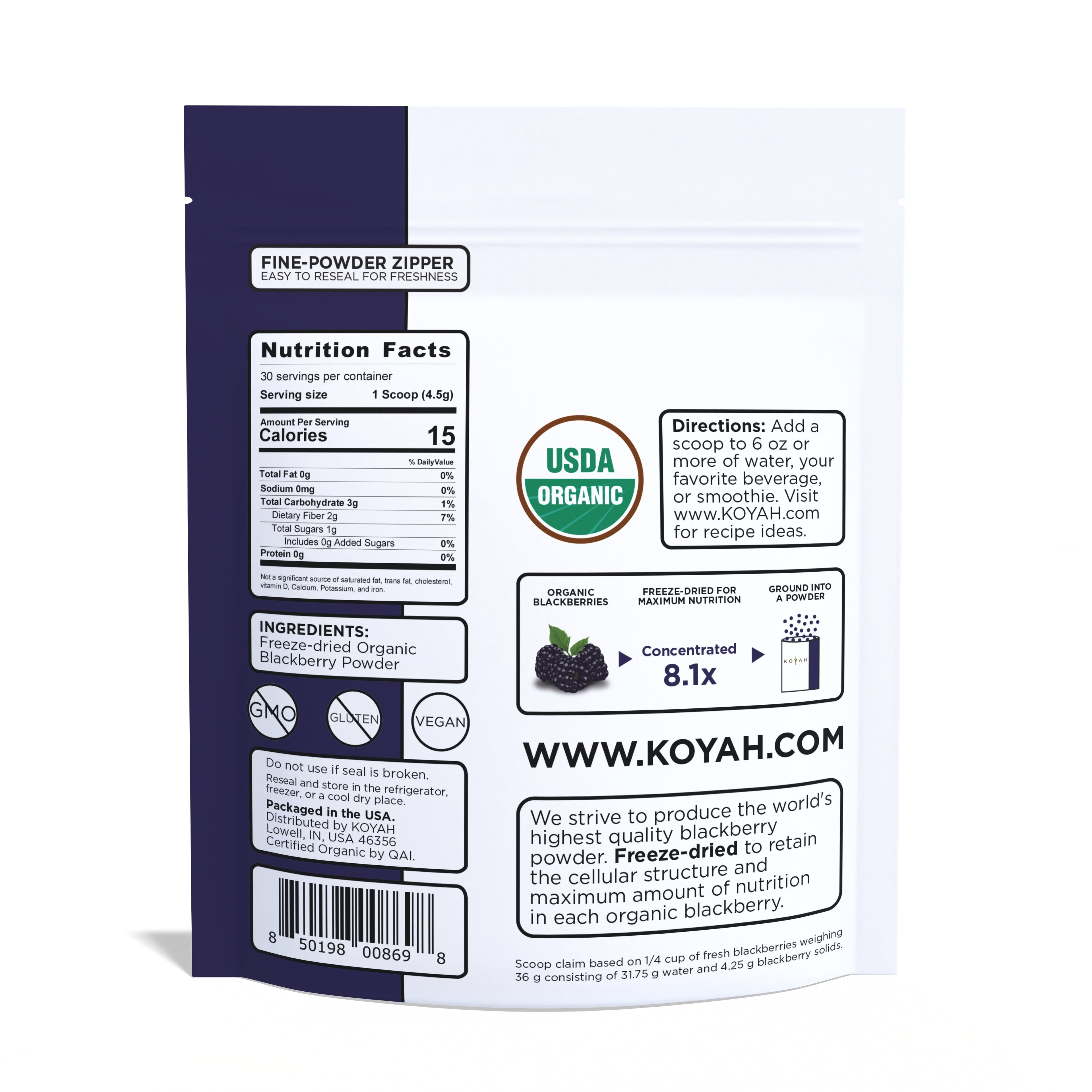 Organic Blackberry Powder