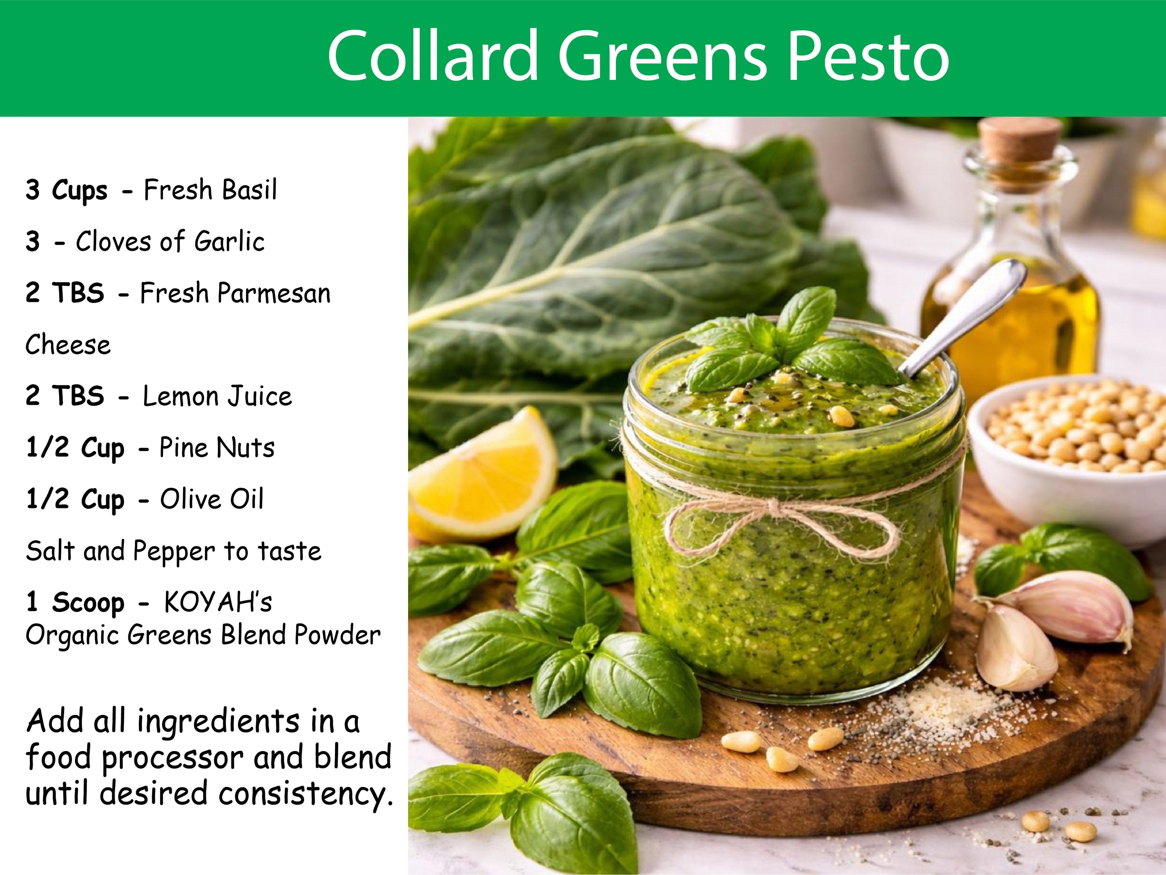 Organic Collard Greens Powder