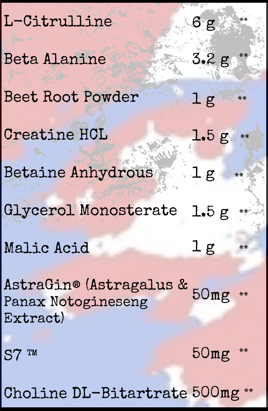 1776 Sports Nutrition| Warrior’s Rage (Non-Stim)