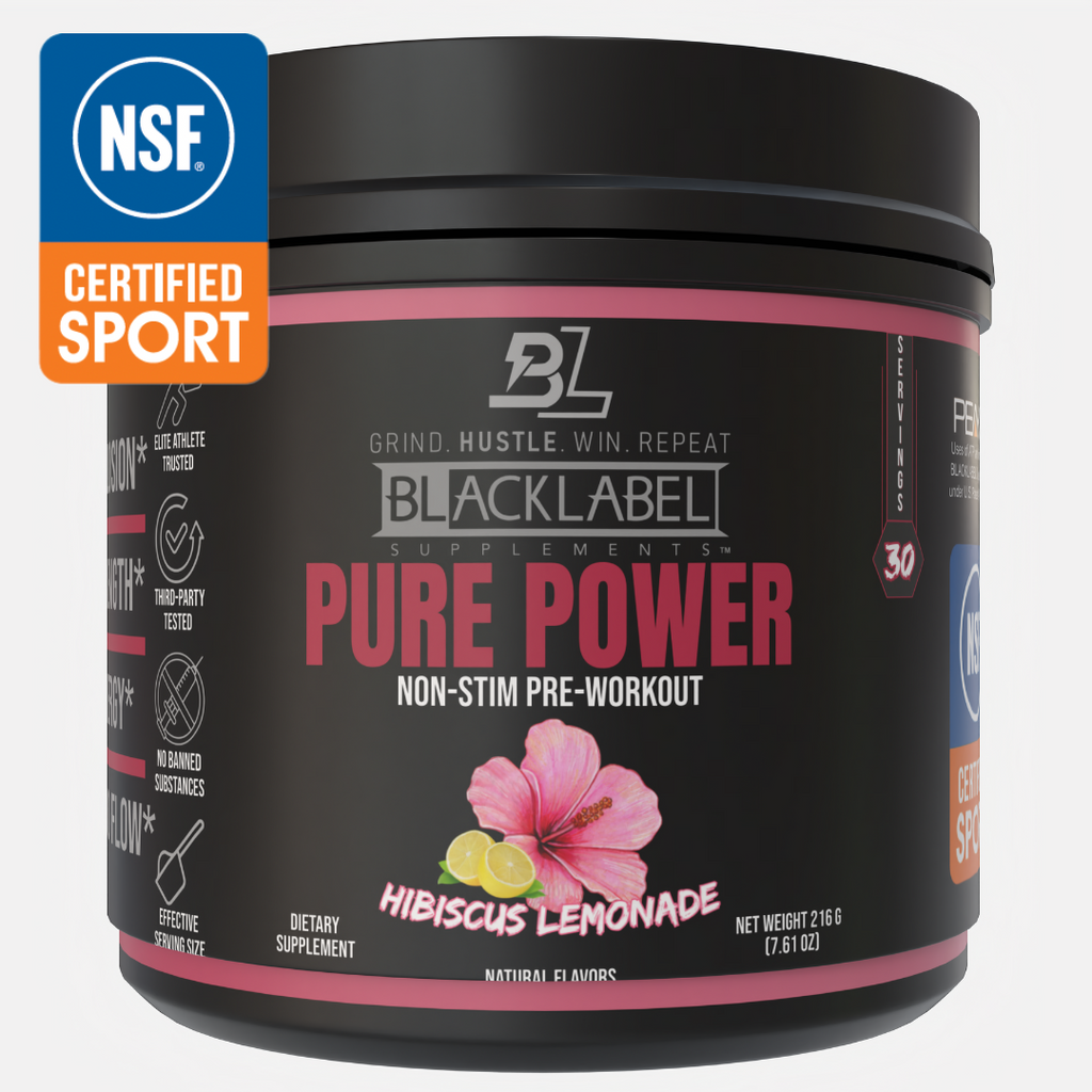 BLACKLABEL PURE POWER| Non-stim Pre Workout & Creatine
