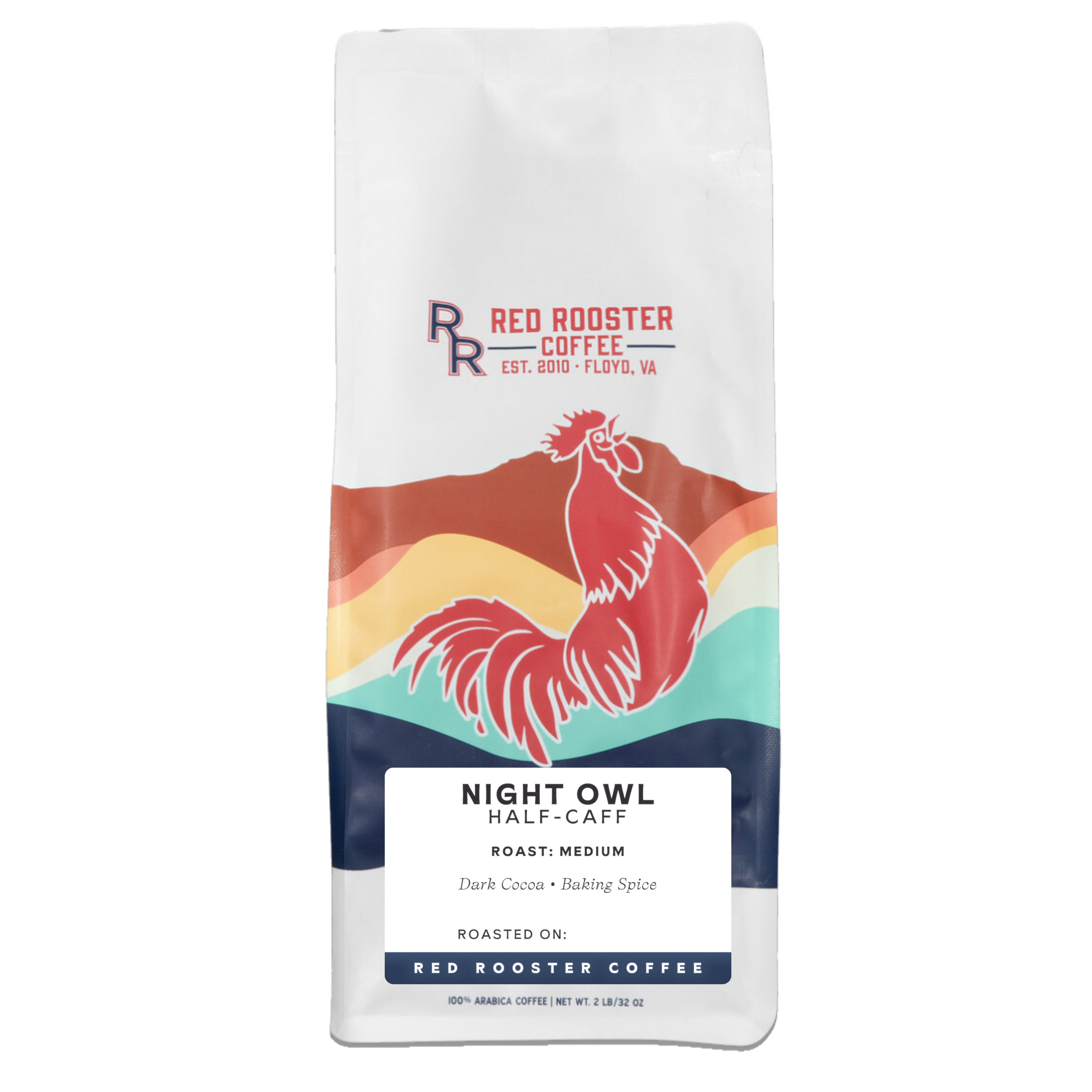 Red Rooster Organic Night Owl Half-Caff Coffee