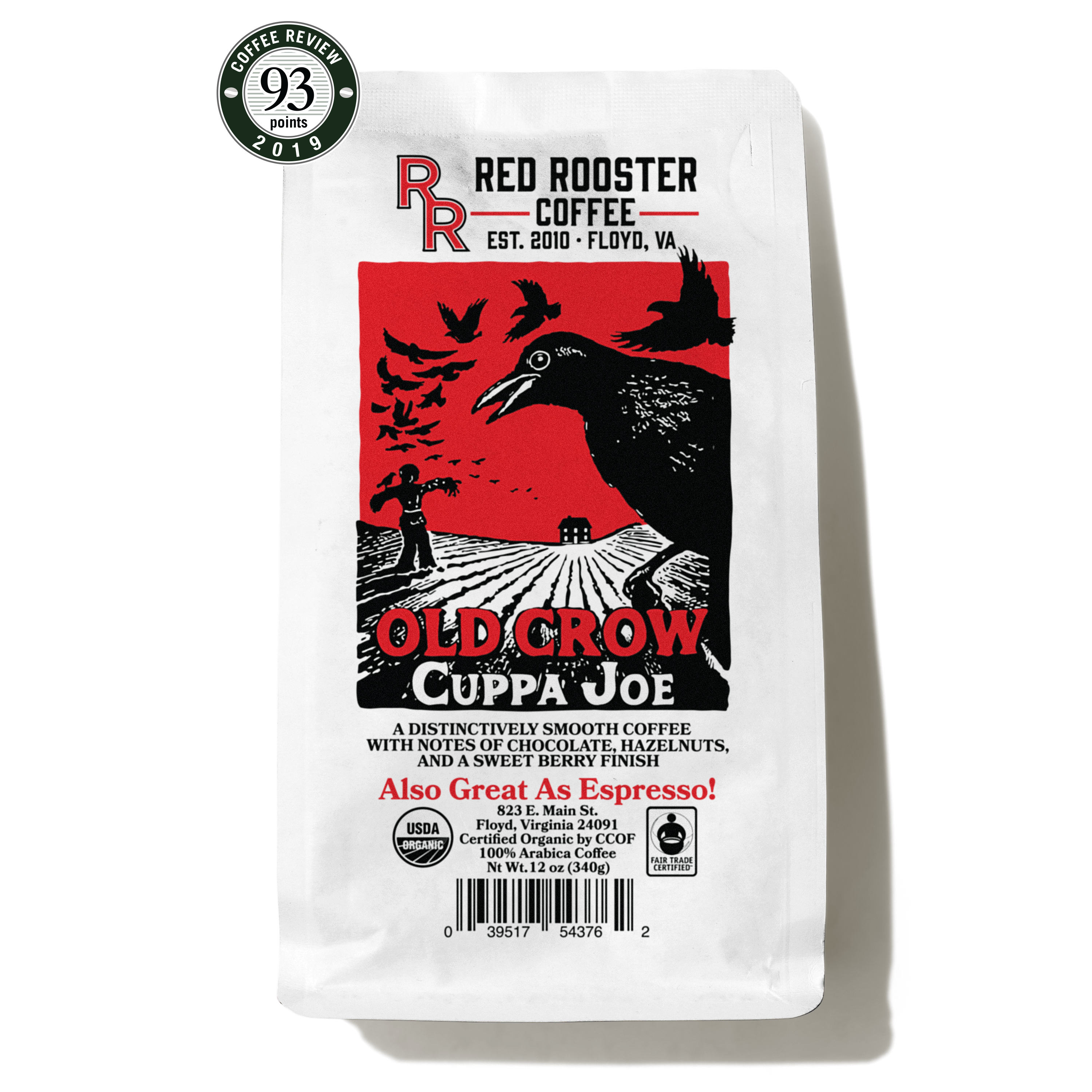 Red Rooster Organic Old Crow Cuppa Joe Coffee