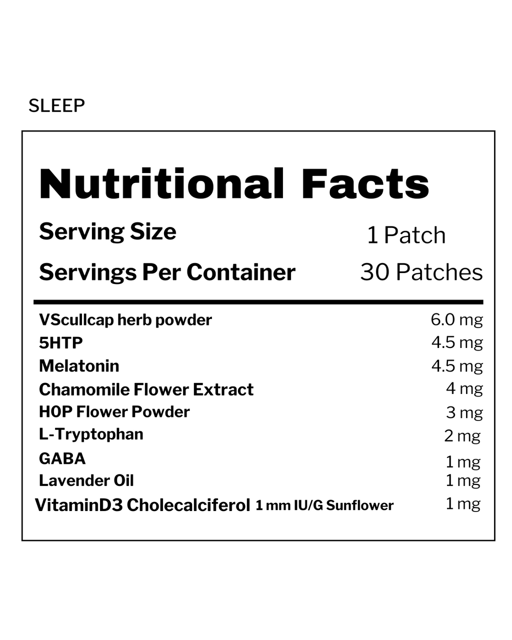Sleep Patch- Vitamin Patch Club