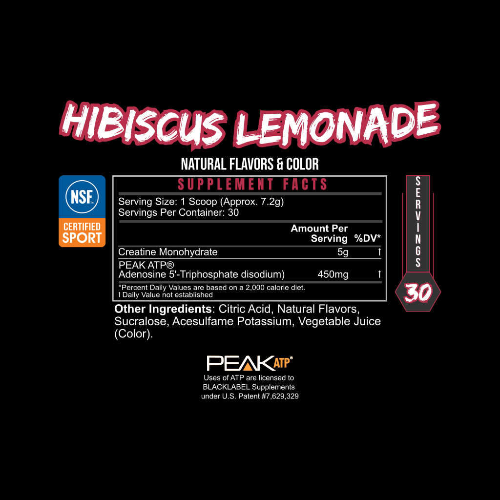 BLACKLABEL PURE POWER| Non-stim Pre Workout & Creatine