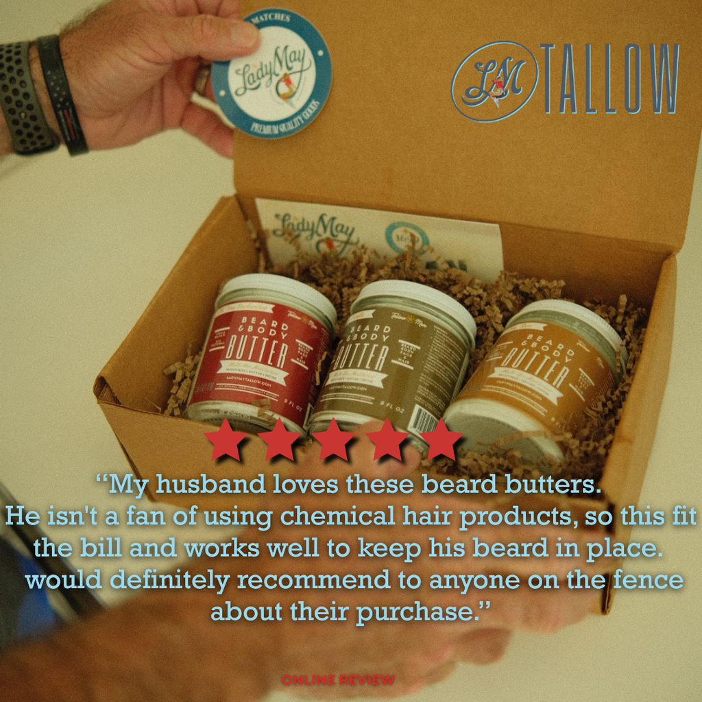 Tallow Man Tobacco Vanilla Beard + Body Butter