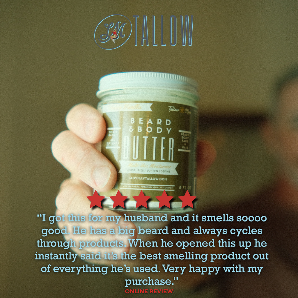 Tallow Man Tobacco Vanilla Beard + Body Butter