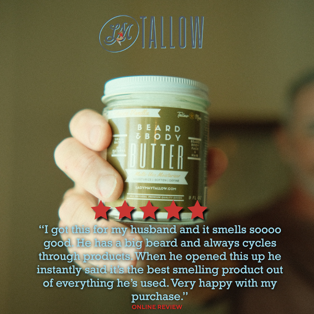 Tallow Man Tobacco Vanilla Beard + Body Butter