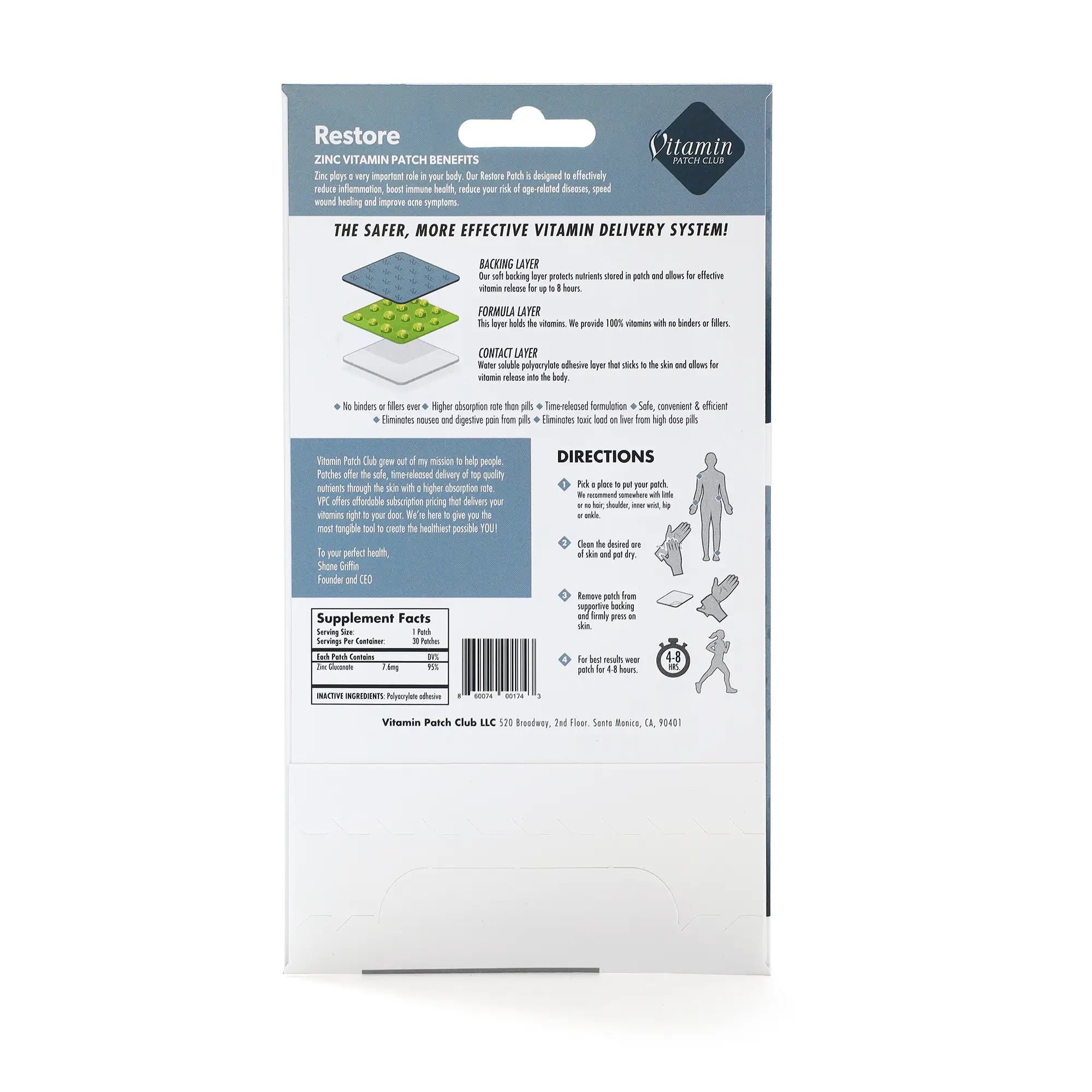 Restore- Vitamin Patch Club