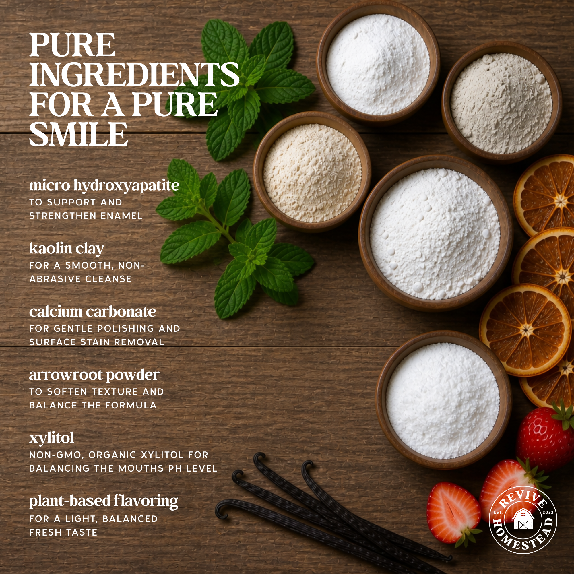 Remineralizing Tooth Powder with Non-Nano (Micro) Hydroxyapatite