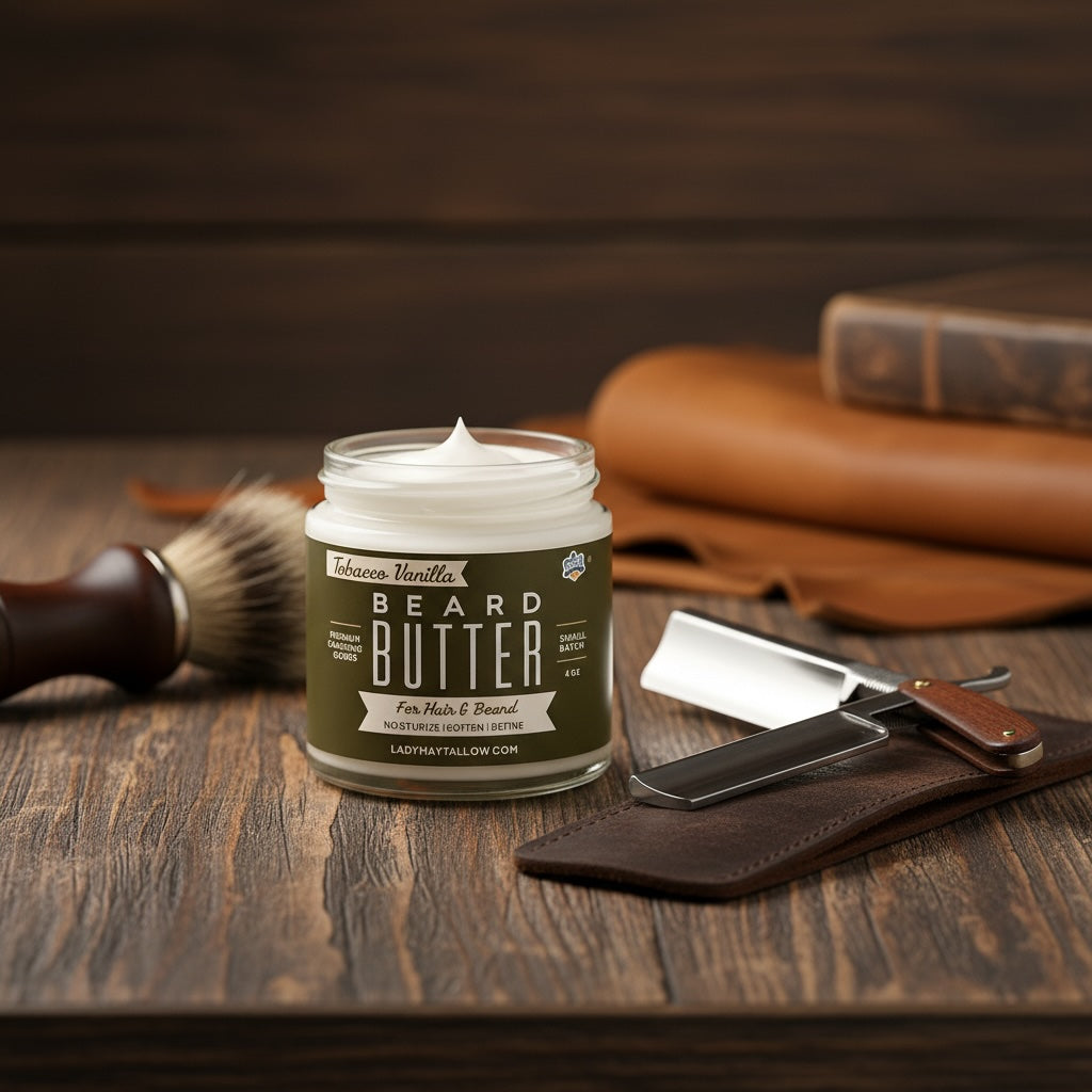Tallow Man Tobacco Vanilla Beard + Body Butter