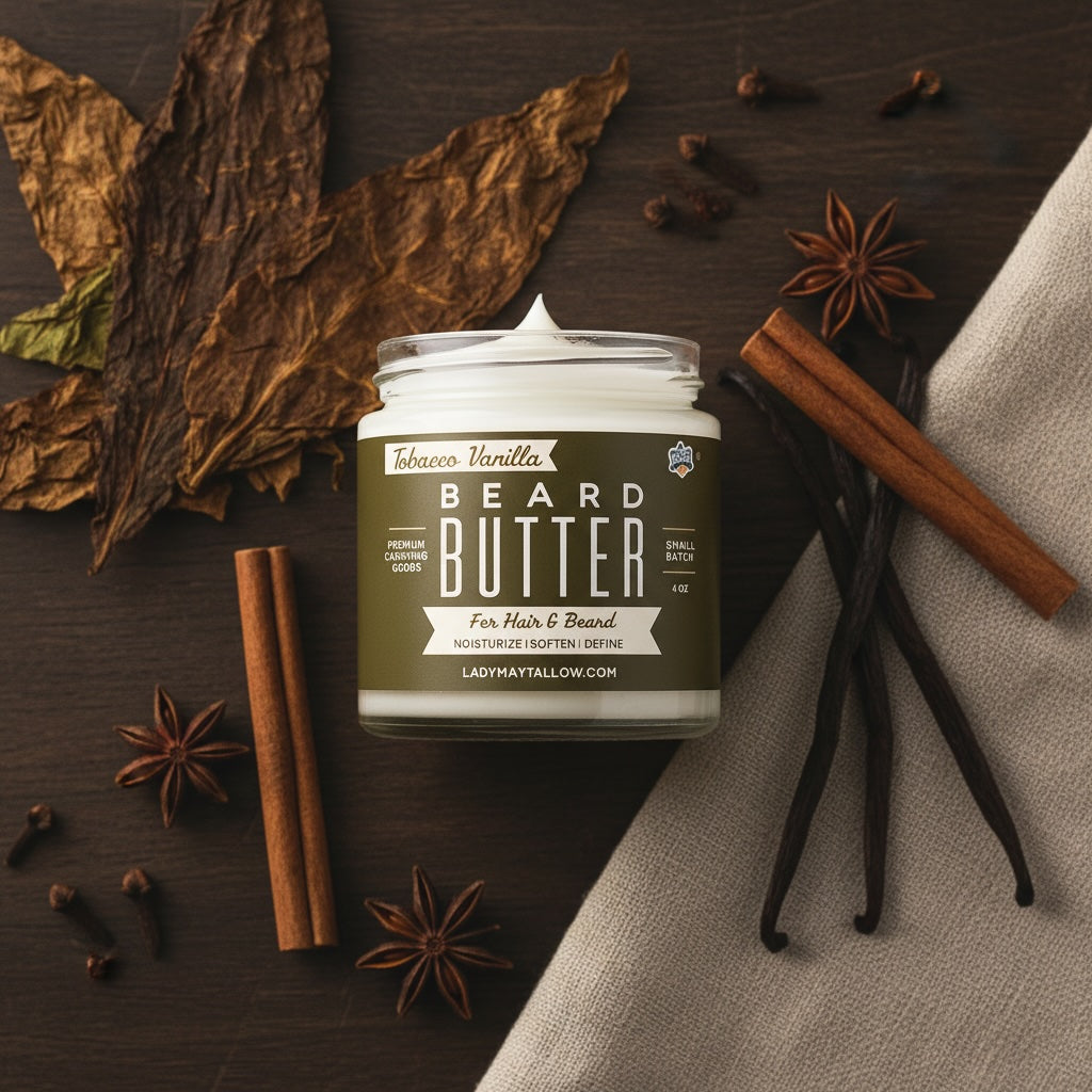 Tallow Man Tobacco Vanilla Beard + Body Butter