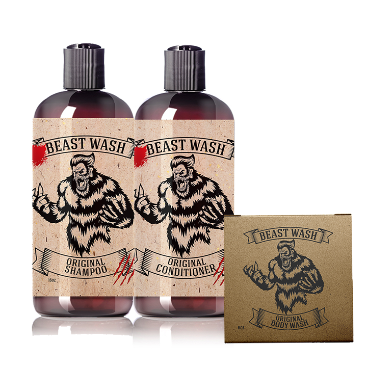 Beast Wash Organic Shower Set