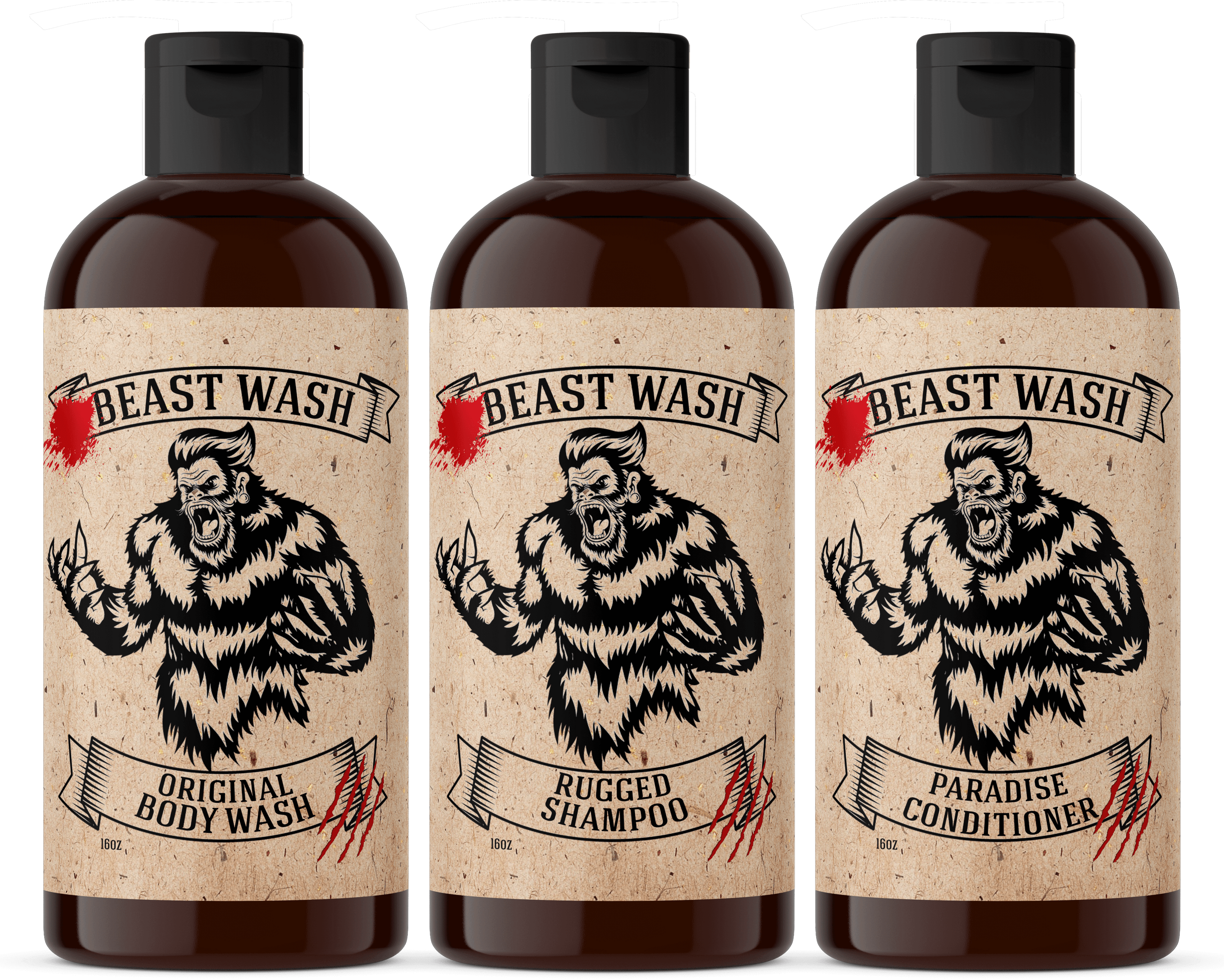 Beast Wash Organic Shower Set