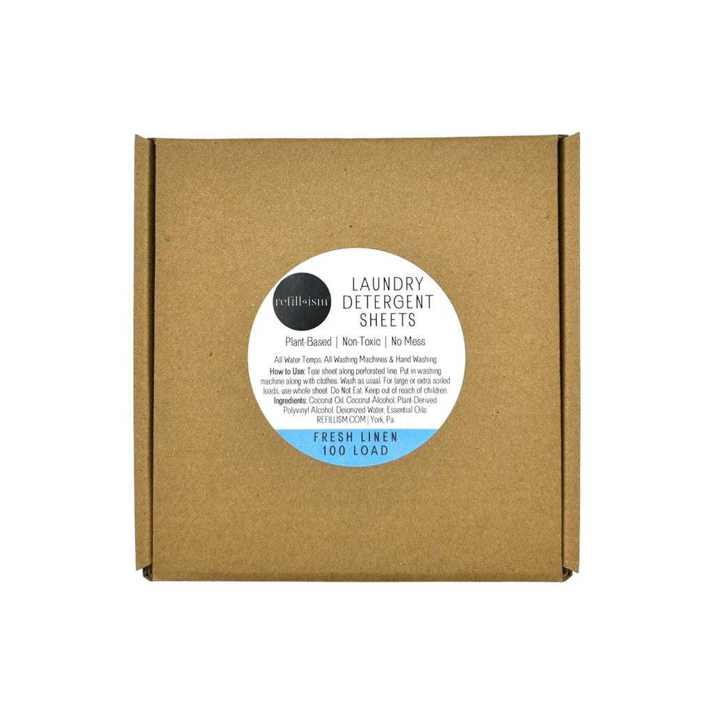 Refillism Laundry Detergent Sheets | 100 Load | Eco-Friendly & Plant-Based