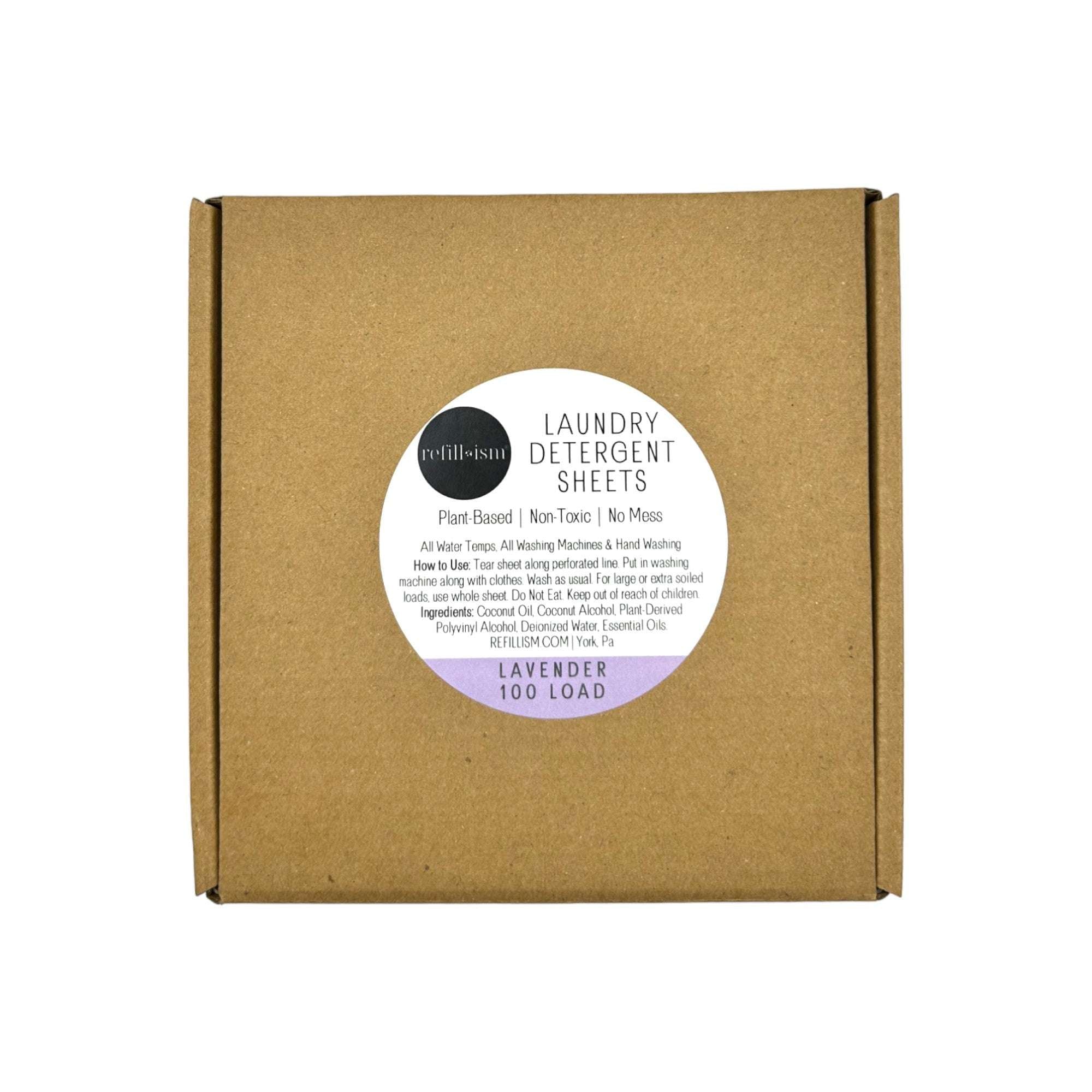 Refillism Laundry Detergent Sheets | 100 Load | Eco-Friendly & Plant-Based