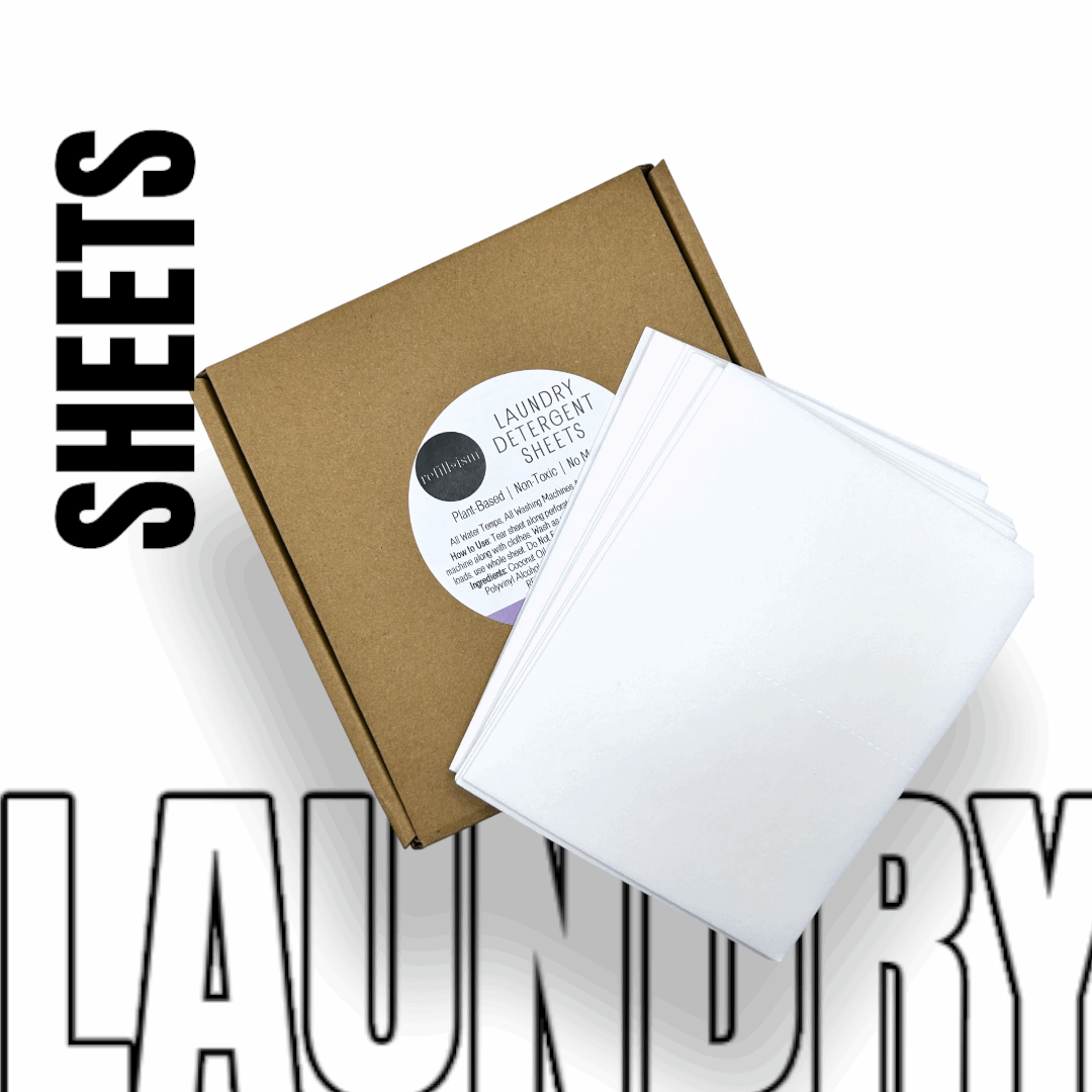 Refillism Laundry Detergent Sheets | 100 Load | Eco-Friendly & Plant-Based