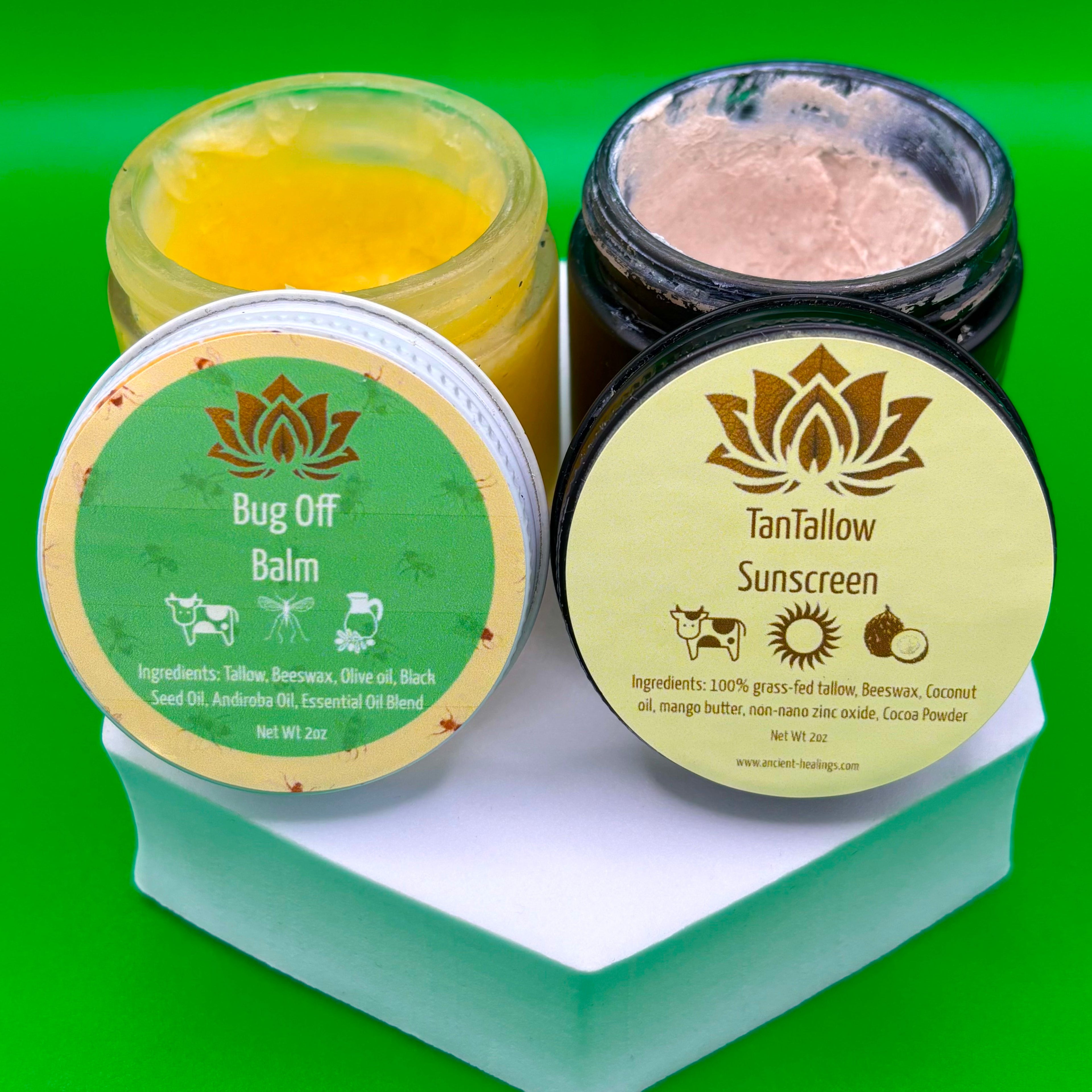 Outdoor Tallow Bundle: Sun & Mosquito Protection